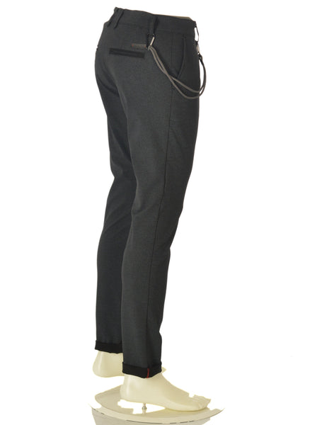 PANTALONI RAGAZZO ZIP BOTTONI TASCHE MICROSTAMPATO MARCA INCOR ART.SKIEN