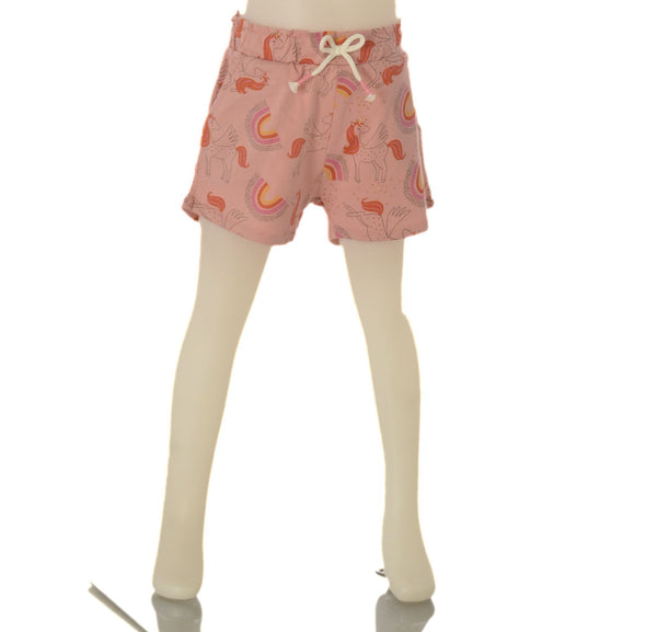 SHORT BAMBINA  COTONE ELASTICOTASCHE UNICORNI MARCA LOSAN ART.216-6015AL