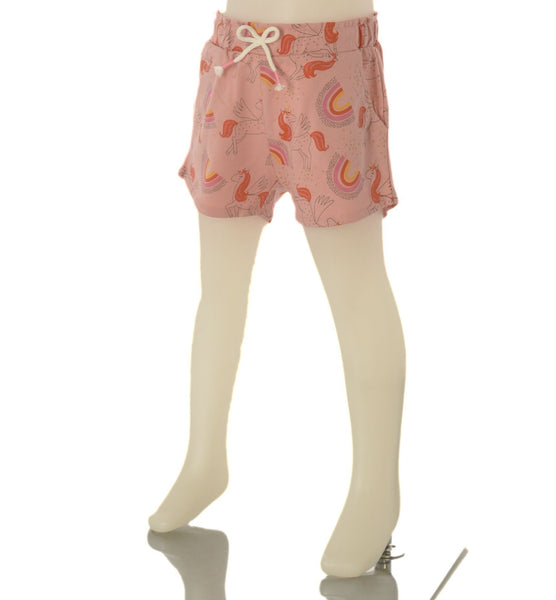 SHORT BAMBINA  COTONE ELASTICOTASCHE UNICORNI MARCA LOSAN ART.216-6015AL