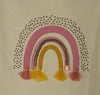 T-SHIRT BAMBINA MEZZA MANICA GIROCOLLO STAMPA NAPPINE PAILLETTE MARCA LOSAN ART.216-1002AL