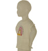 T-SHIRT BAMBINA MEZZA MANICA GIROCOLLO STAMPA NAPPINE PAILLETTE MARCA LOSAN ART.216-1002AL