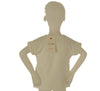 T-SHIRT BAMBINA MEZZA MANICA GIROCOLLO STAMPA NAPPINE PAILLETTE MARCA LOSAN ART.216-1002AL