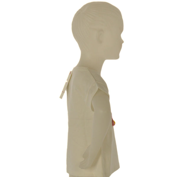 T-SHIRT BAMBINA MEZZA MANICA GIROCOLLO STAMPA NAPPINE PAILLETTE MARCA LOSAN ART.216-1002AL