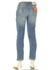 JEANS UOMO ZIP BOTTONE RISVOLTO ABRASIONI MARCA INCOR ART.REMIX