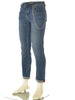JEANS UOMO ZIP BOTTONE CINQUETASCHE RISVOLTO CATENELLA MARCA INCOR ART.SLOWLY
