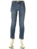 JEANS UOMO ZIP BOTTONE CINQUETASCHE RISVOLTO CATENELLA MARCA INCOR ART.SLOWLY