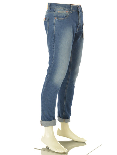 JEANS UOMO ZIP BOTTONE CINQUE TASCHE CARROT FIT MARCA INCOR ART.NEWWAY_SUM