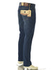 JEANS UOMO ZIP BOTTONE CINQUE TASCHE SCURO MARCA WAMPUM ART.11704-1E14