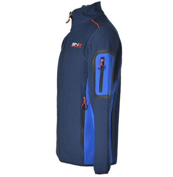 FELPA UOMO ZIP TASCHE LOGO MARCA SCUOLA NAUTICA ART.213906