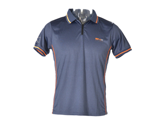 POLO UOMO MEZZA MANICA ZIP TECNICA TRASPIRANTE ELASTICIZZATA MARCA SCUOLA NAUTICA ART.218856