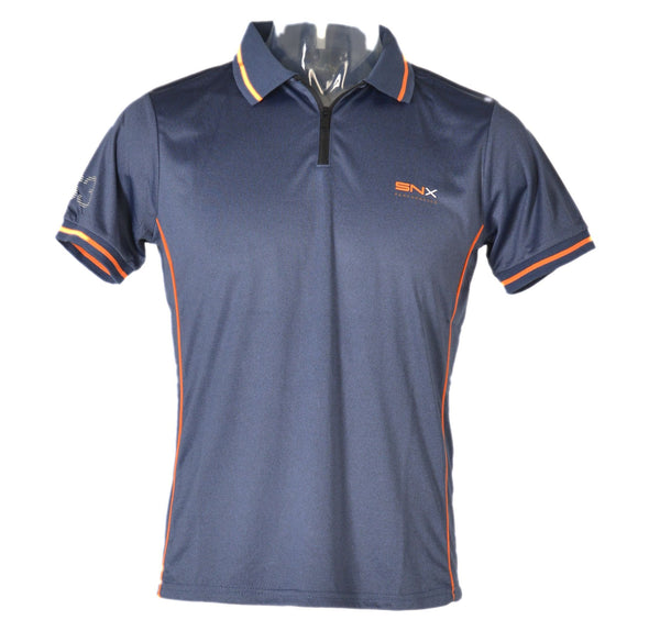 POLO UOMO MEZZA MANICA ZIP TECNICA TRASPIRANTE ELASTICIZZATA MARCA SCUOLA NAUTICA ART.218856