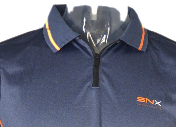 POLO UOMO MEZZA MANICA ZIP TECNICA TRASPIRANTE ELASTICIZZATA MARCA SCUOLA NAUTICA ART.218856