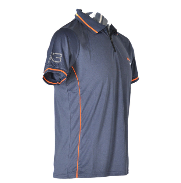POLO UOMO MEZZA MANICA ZIP TECNICA TRASPIRANTE ELASTICIZZATA MARCA SCUOLA NAUTICA ART.218856