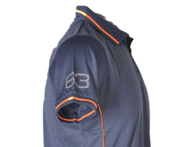 POLO UOMO MEZZA MANICA ZIP TECNICA TRASPIRANTE ELASTICIZZATA MARCA SCUOLA NAUTICA ART.218856
