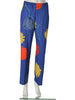 PANTALONI DONNA ZIP MORBIDI FANTASIA MARCA EMANUELA COSTA ART.35365