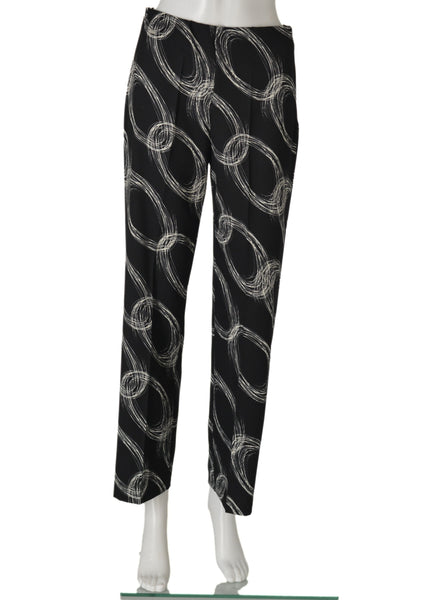 PANTALONI DONNA ZIP MORBIDI FANTASIA MARCA EMANUELA COSTA ART.35365