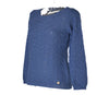 MAGLIONE DONNA COTONE GIROCOLLO MANICA LUNGA TINTA UNITA MARCA MAGLIFICIO DI NIBIONNO ART.S615107