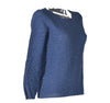 MAGLIONE DONNA COTONE GIROCOLLO MANICA LUNGA TINTA UNITA MARCA MAGLIFICIO DI NIBIONNO ART.S615107