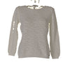 MAGLIONE DONNA COTONE GIROCOLLO MANICA LUNGA TINTA UNITA MARCA MAGLIFICIO DI NIBIONNO ART.S615107