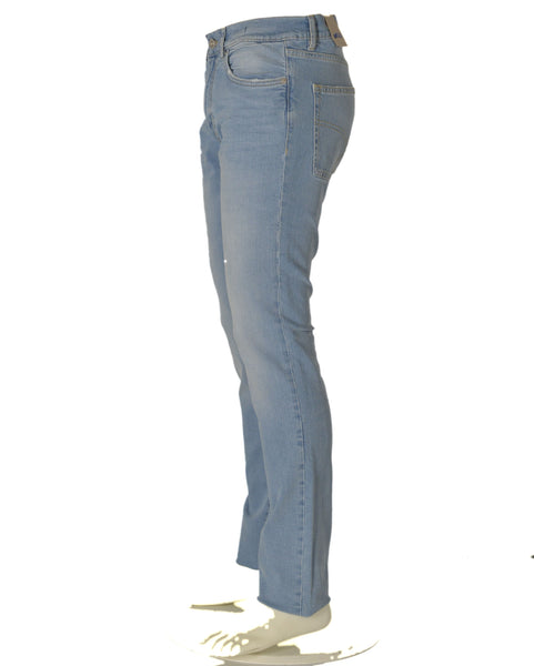 JEANS UOMO ZIP BOTTONE CINQUE TASCHE CHIARO CLASSICO MARCA GAS ART.ALBERT