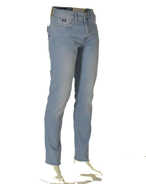 JEANS UOMO ZIP BOTTONE CINQUE TASCHE CHIARO CLASSICO MARCA GAS ART.ALBERT