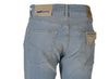 JEANS UOMO ZIP BOTTONE CINQUE TASCHE CHIARO CLASSICO MARCA GAS ART.ALBERT