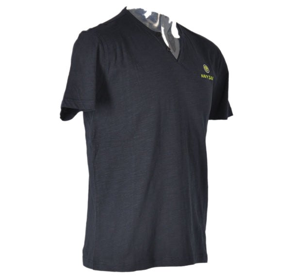 T-SHIRT UOMO COTONE MEZZA MANICA SCOLLO BOTTONI MARCA NAVY SAIL ART.22NS58