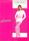 PIGIAMA DONNA PURO COTONE SERAFINO CUORI POLSINI MARCA ROSSOPORPORA ART.CALINDA
