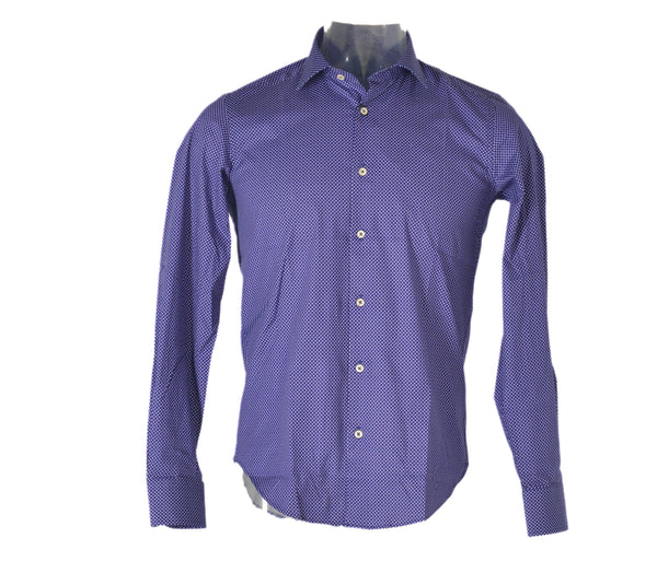 CAMICIA UOMO COTONE MANICA LUNGA SLIM FIT LAVORATA MARCA SPORTING MARE ART.ALFIO
