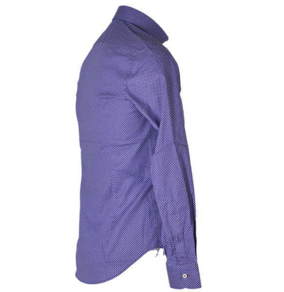 CAMICIA UOMO COTONE MANICA LUNGA SLIM FIT LAVORATA MARCA SPORTING MARE ART.ALFIO
