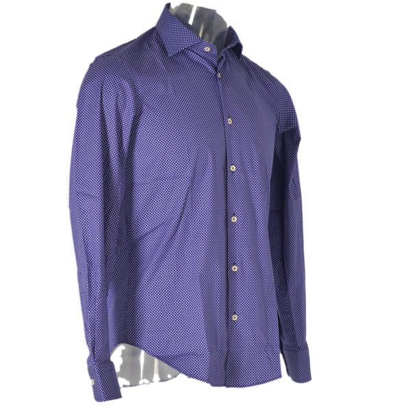CAMICIA UOMO COTONE MANICA LUNGA SLIM FIT LAVORATA MARCA SPORTING MARE ART.ALFIO