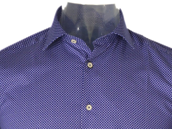 CAMICIA UOMO COTONE MANICA LUNGA SLIM FIT LAVORATA MARCA SPORTING MARE ART.ALFIO