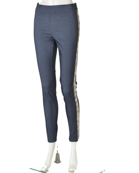 LEGGINGS DONNA ELASTICO BANDA STRETTI MARCA ELMA ART.6039