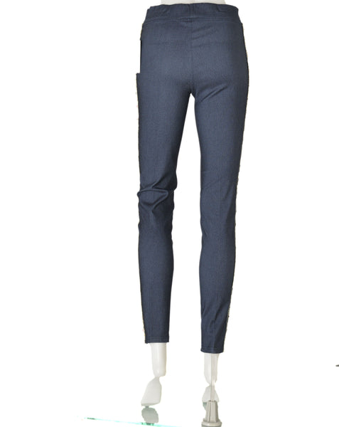 LEGGINGS DONNA ELASTICO BANDA STRETTI MARCA ELMA ART.6039