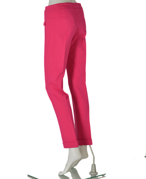 LEGGINGS DONNA ZIP BOTTONE ELASTICO RISVOLTO STRETTO MARCA G.P.C EMANUELA COSTA ART.35343