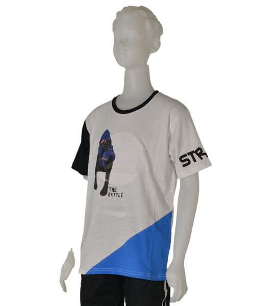 T-SHIRT RAGAZZO COTONE MEZZA MANICA GIROCOLLO STAMPA MARCA BM ART.AY3567