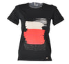 T-SHIRT DONNA MEZZA MANICA GIROCOLLO SPACCHETTI RISVOLTO STAMPA MARCA MAGLIFICIO DI NIBIONNO ART.S615904C