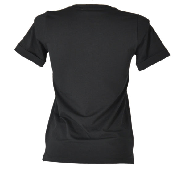 T-SHIRT DONNA MEZZA MANICA GIROCOLLO SPACCHETTI RISVOLTO STAMPA MARCA MAGLIFICIO DI NIBIONNO ART.S615904C