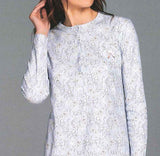 CAMICIA DA NOTTE DONNA TERMO COTONE SERAFINO TASCA FIORI PIZZO MARCA OHANA ART.21176