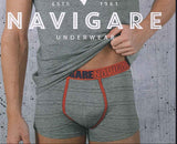 COMPLETO INTIMO ELASTICIZZATO UOMO MAGLIA GIROCOLLO BOXER MARCA NAVIGARE ART.B211698