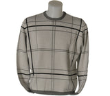 MAGLIONE UOMO GIROCOLLO POLSINI FASCIA RIGHE MARCA 20 TERZI ART.1070/80