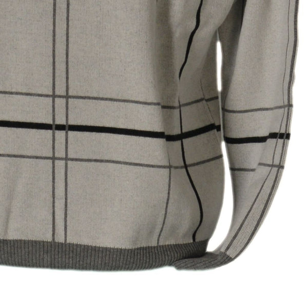 MAGLIONE UOMO GIROCOLLO POLSINI FASCIA RIGHE MARCA 20 TERZI ART.1070/80
