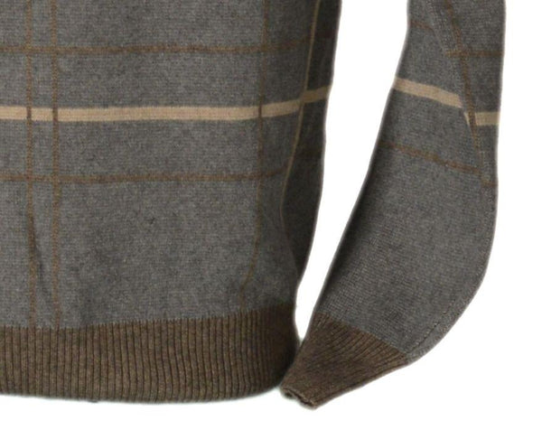 MAGLIONE UOMO GIROCOLLO POLSINI FASCIA RIGHE MARCA 20 TERZI ART.1070/80