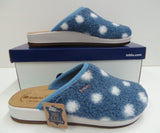 CIABATTA DONNA BOUCLE POIS MORBIDA ANTISCIVOLO MARCA INBLU ART.CT24