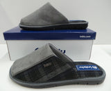 CIABATTE PANTOFOLE UOMO INSERTO SCOZZESE MORBIDE MARCA INBLU ART.9124