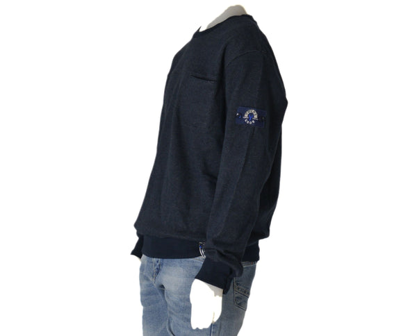 FELPA RAGAZZO GIROCOLLO POLSINI FASCIA TASCHINO SPIGATOMARCA BM ART.AY7040
