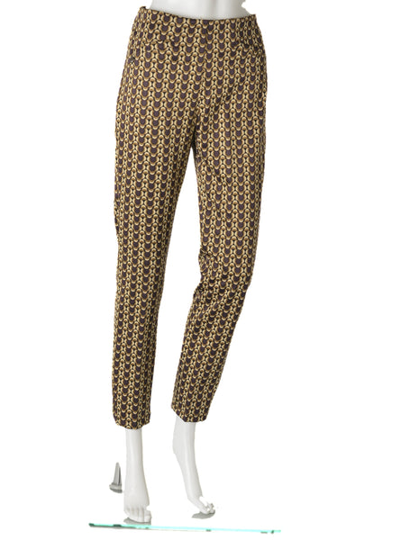 PANTALONI DONNA ELASTICO STRETTI FANTASIA MARCA EMANUELA COSTA ART.35426