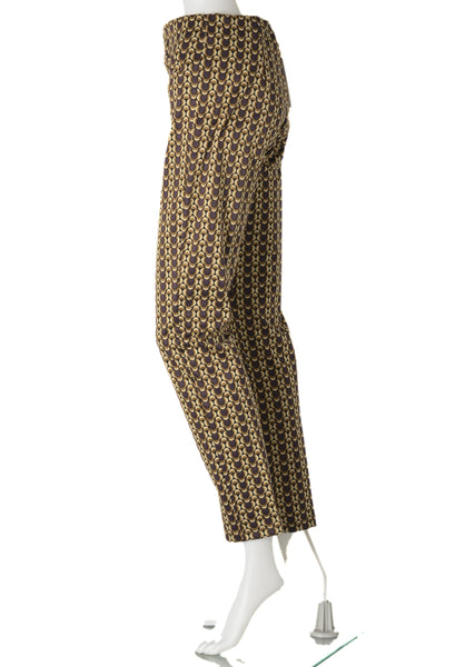 PANTALONI DONNA ELASTICO STRETTI FANTASIA MARCA EMANUELA COSTA ART.35426