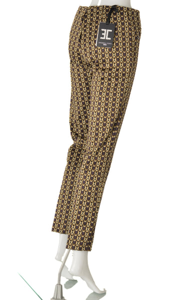 PANTALONI DONNA ELASTICO STRETTI FANTASIA MARCA EMANUELA COSTA ART.35426