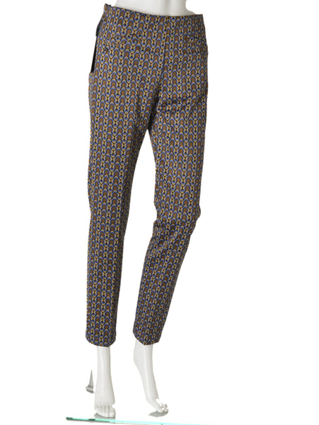 PANTALONI DONNA ELASTICO STRETTI FANTASIA MARCA EMANUELA COSTA ART.35426